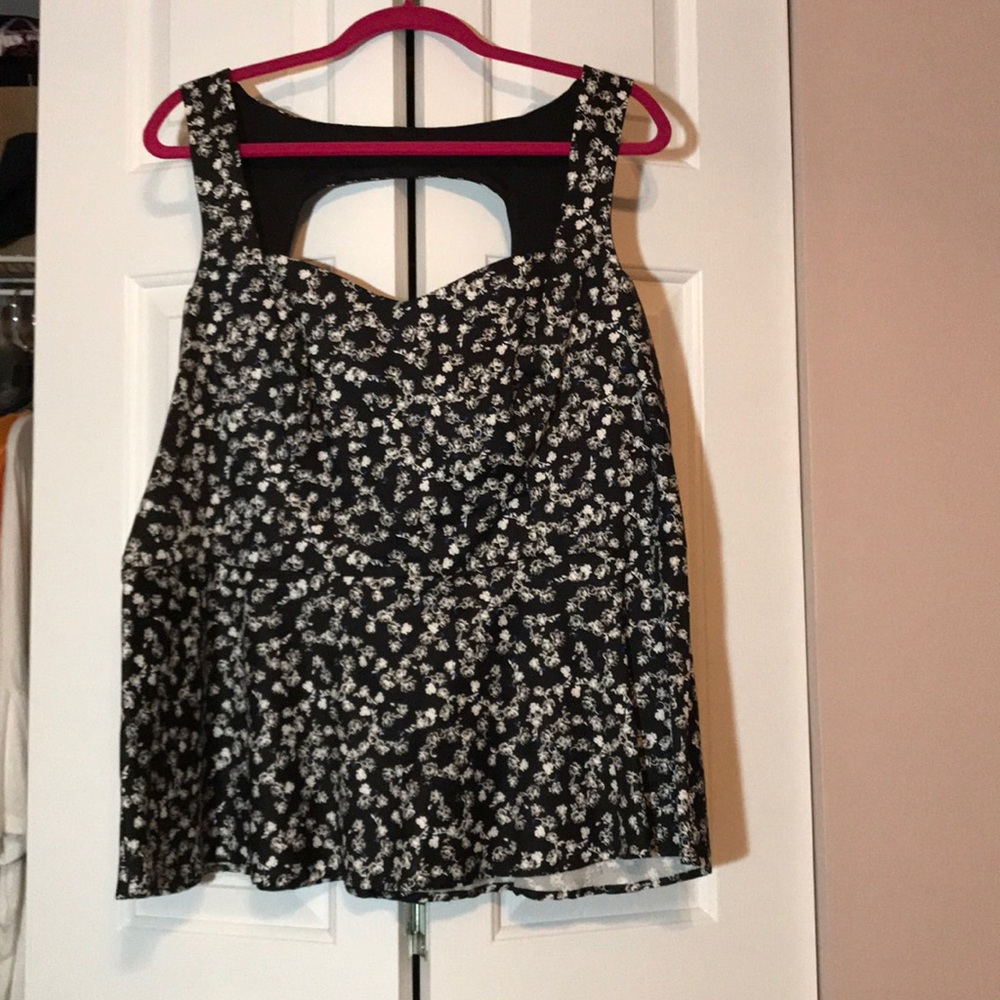 Black Floral Blouse